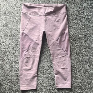 Fabletics Light Pink Cropped Leggings